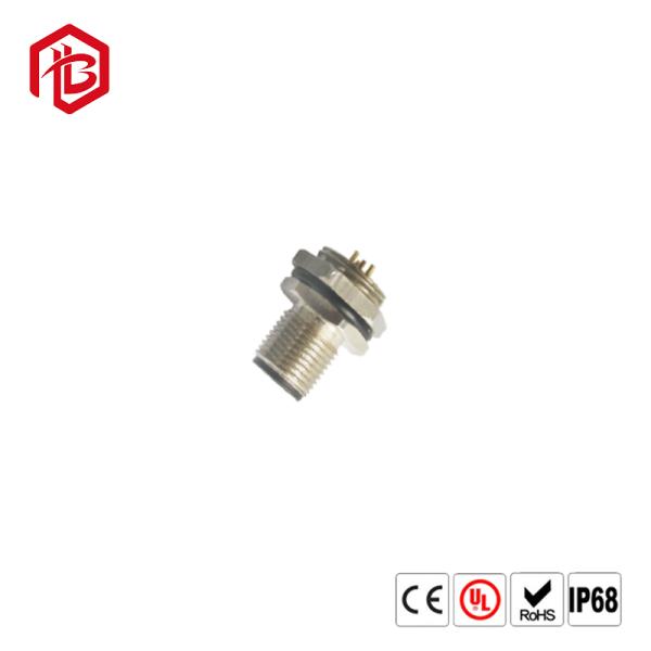 Ethernet Waterproof IP67 A/B/D Code 4 Pin Aviation Assembly M12 Right Angle Connector