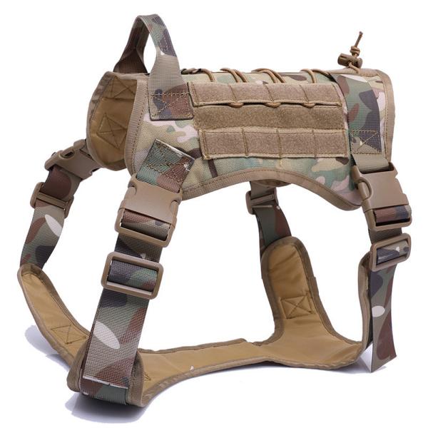 Tactical Dog Harness Heavy Duty Neoprene Custom Logo No Pull Design Reflective Leash Active Pets