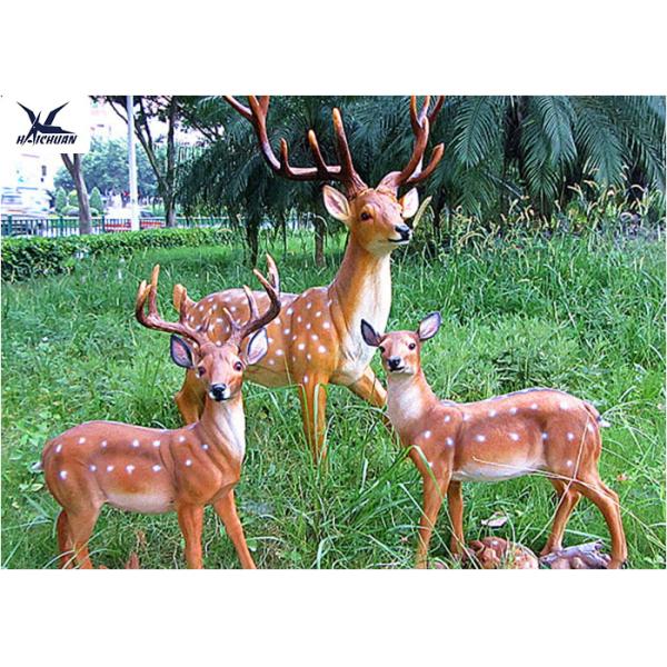 High Simulation Realistic Animatronic Animals Deer Outdoor Theme Park Decoration