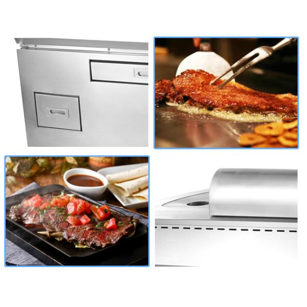 Vertical LPG 2800pa 10kw Stainless Steel Cooking Equipment