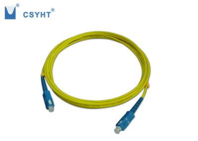 Conexão densa alta do único modo de cabo de remendo do cabo de fibra ótica do SC UPC