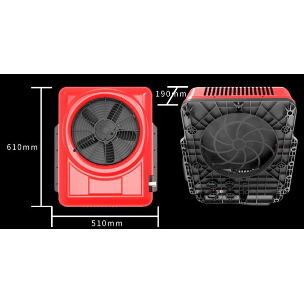 DC24V 2800/1550 W Heavy Duty Truck Air Conditioner Scroll Compressor K-D2 MODEL