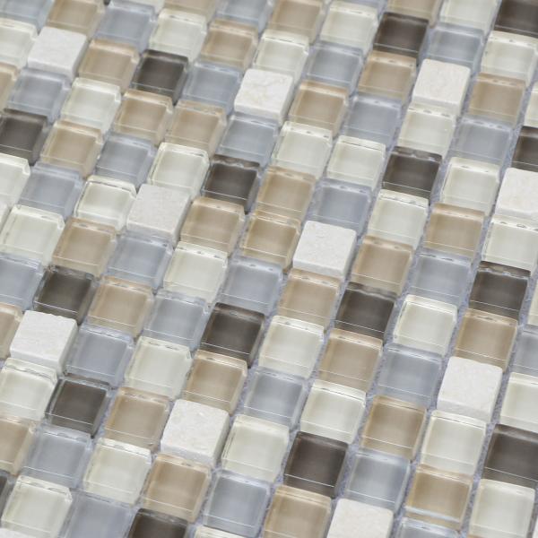 300x300mm mosaic glass tile backsplash,mosaic wall tile,mix color