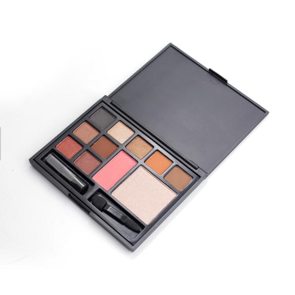 Waterproof All In One Eyeshadow Palette , Orange Toned Makeup Blush Palette
