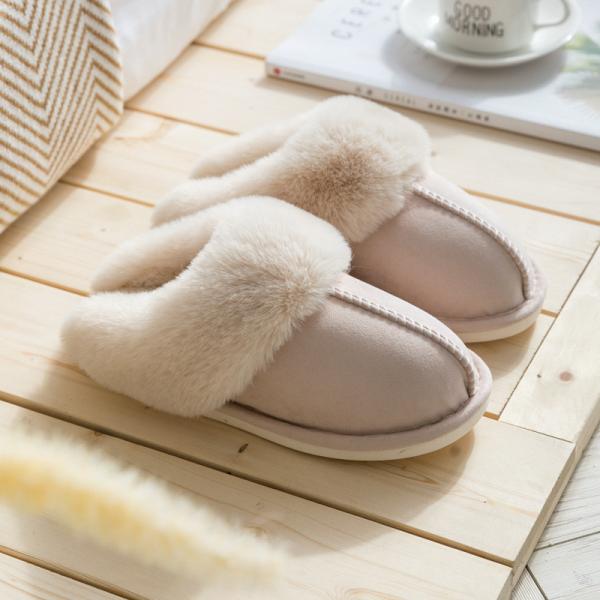 Flat Heel Indoor Fur Slippers EUR35 - 46 For Women