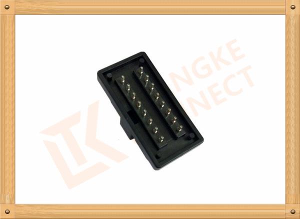 PVC Male Nickel Obd 16 Pin Connector SOM035A For Automotive
