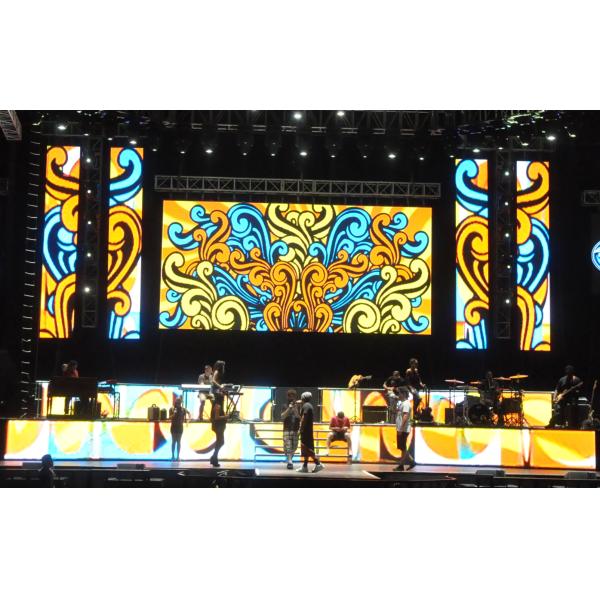 Floor Screen Stage Rental LED Display P3.91 IP65 Waterproof Die - Casting Aluminum