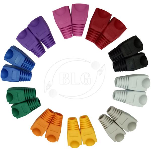 Strain Relief  RJ45 Rubber Boot / Colourful Ethernet Cable Boot Customized Size