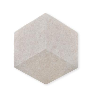 3D Hexagon Decorative Polyester Fiber Acoustic Board For Wall Covering