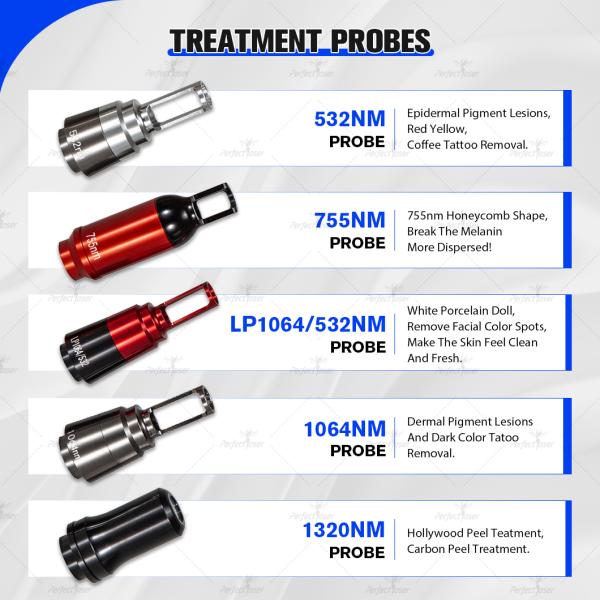 Picosecond Laser 4 Wavelength Tattoo Removal Skin Rejuvenation 530+755+1064+1320nm Q-Switched ND: YAG Machine