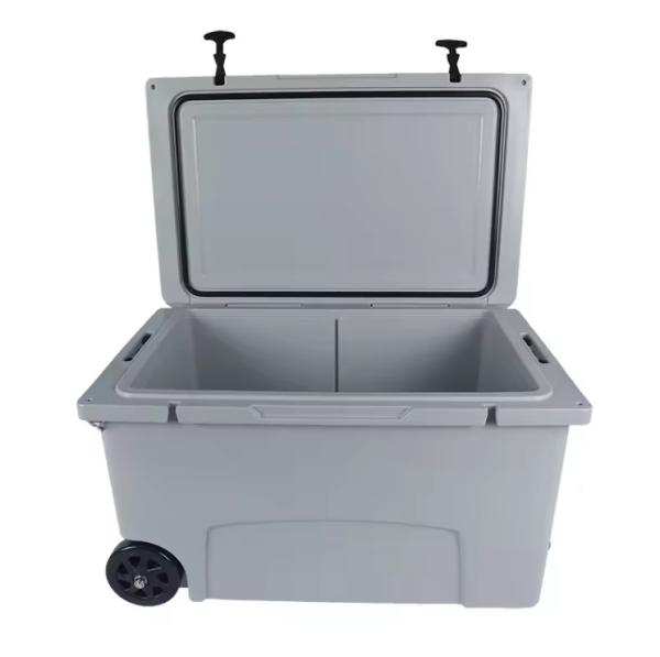 Cajas de refrigeradores de plástico moldeado rotativo de grado alimenticio Caja de refrigeradores para automóviles