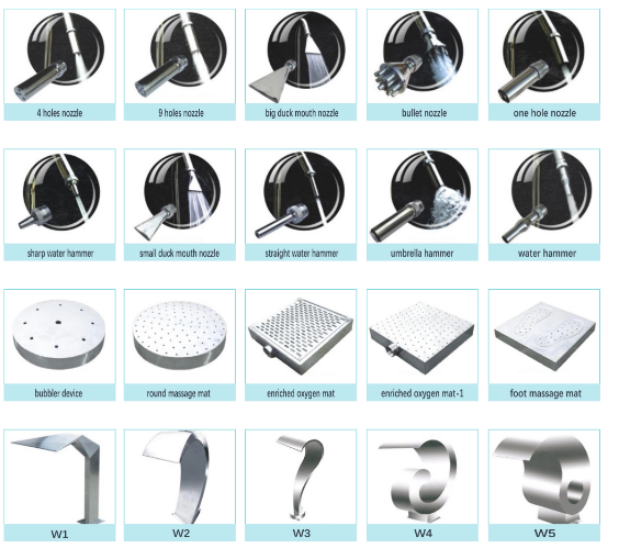 Сопло фонтана водопада нержавеющей стали бассейна