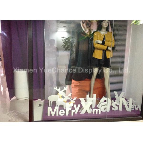 Lettres décoratives de Noël de PVC de décorations de Noël d'affichage de magasin