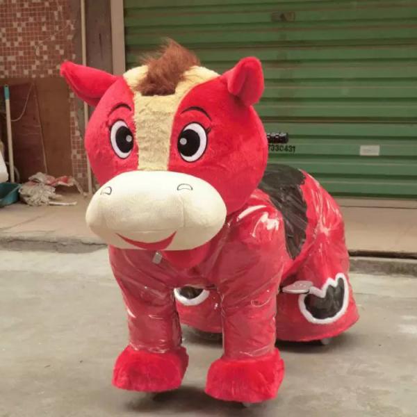 Explosion models hello kitty plush electric toy car / stuffed animal toy car