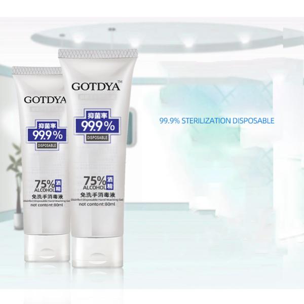 Hand Sanitizer 75% Alcohol No Need Wash, Hand Sanitizer Gel Anti-Bacteria Rinse Free Disinfectant 80ML/300ML/500ML