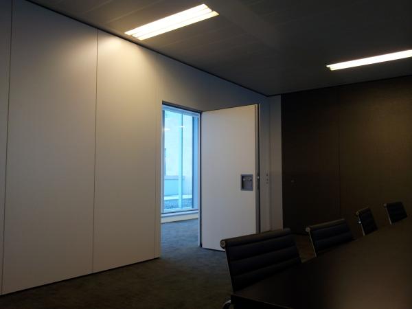 Operable Acoustic Wall Systems 89mm Soundproof Movable Partition