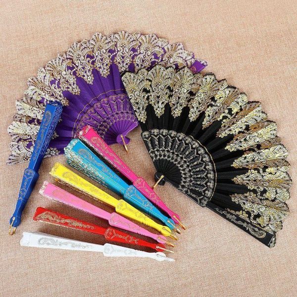 [I AM YOUR FANS] Wholesale Folding Fan Hand Held Dance Fans Plastic Hand Fan for Dancing