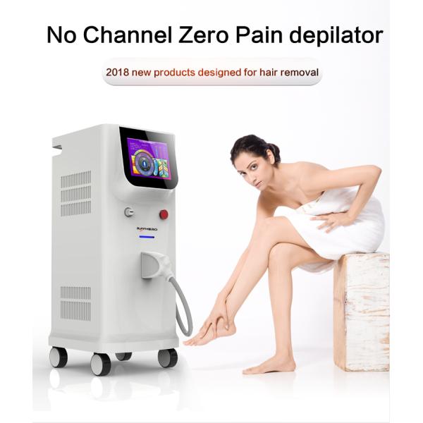 Pain Free 808nm Diode Laser Hair Removal Machine Non Channel Type For All Skins