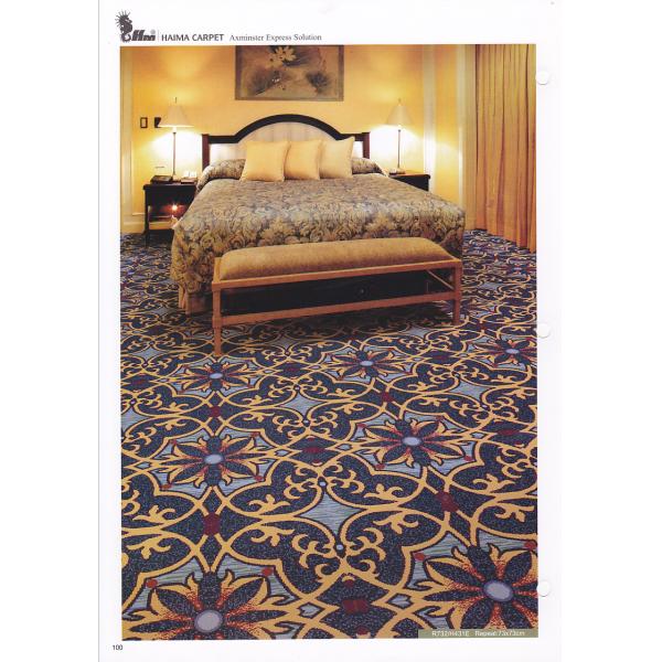7mm Pile Height Axminster Carpet for Hotel and Cinema Flooring Solution