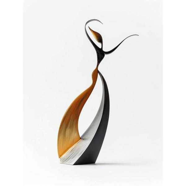 NextTOP Simples Glamour Silhueta Dançante Escultura de Metal Hotel Villa Showpiece