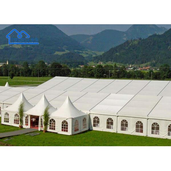 Outdoor Fireproof&Waterproof Transparent Roof Aluminum Clear Pagoda Tent For Small Wedding Event Etc