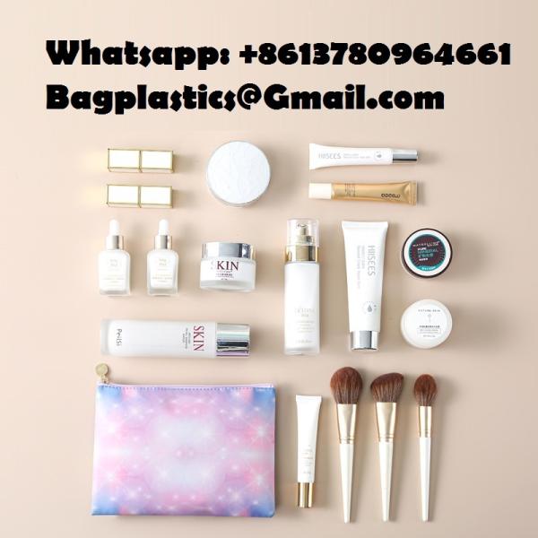 Toiletry Bag,Water Resistant Cosmetic Organizer For Bathroom, Quart Size Clear Iridescent Hard Shell Zipper Case For Toiletries,Portable Storage For Women Girls,Travel Essentials