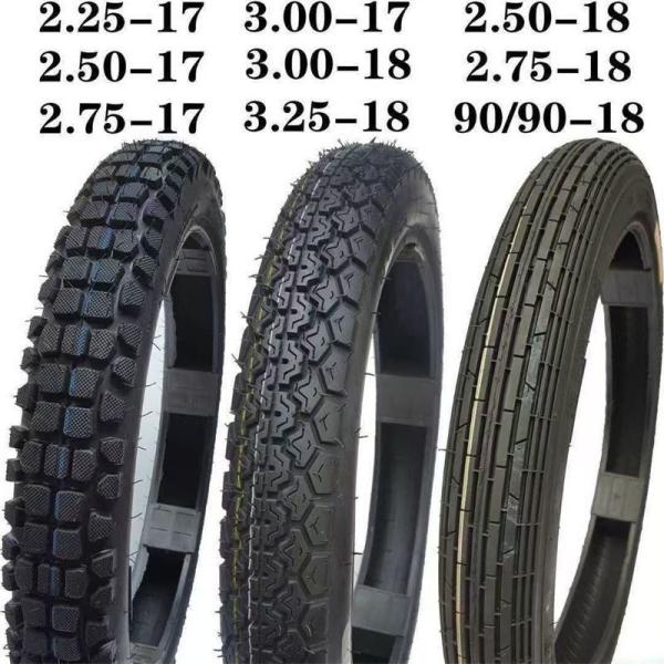 Pneus de motocicleta Taiwan Modelo 3.00-18 70/80-17 Material de cordão de nylon off-road Pneus PCR