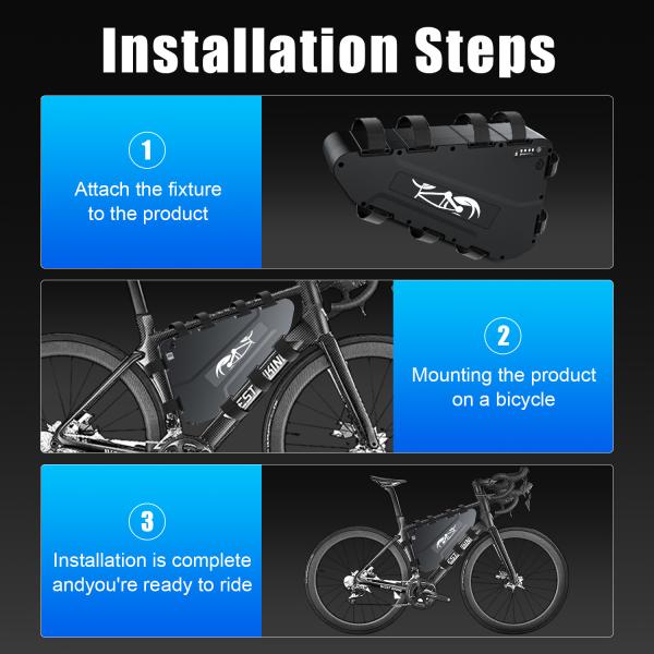 52V Ebike Battery 30Ah 14S 21700 Samsung 50G Lithium Triangle Ebike Battery 100-4000W Motor