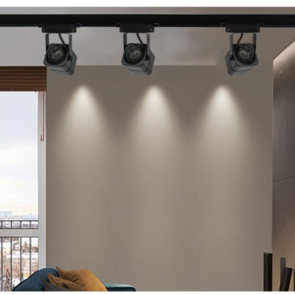 Home Clothing Store Commercial Gu10 Track Spot Light , 6W Square Track Light