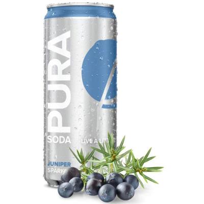 300 cc bouteille d'eau gazeuse saveur de fruits Mini Can Soda 3,6% Brix Pour le stockage