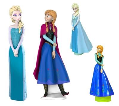 Blue Snow Color Disney Frozen Figurines Cartoon Shampoo Bottle ANNA ELSA Princess Container