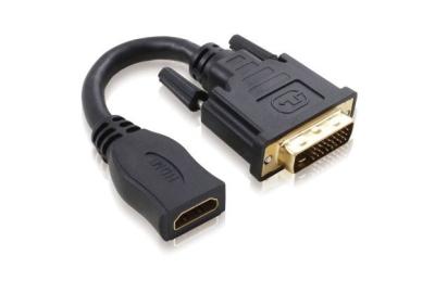 HDMI female to DVI male short cable adapter gold plated connector