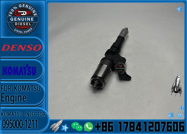 Inyector de boquilla de combustible 095000-1211 6156-11-3300 para excavadora Komatsu S6D125 Motor