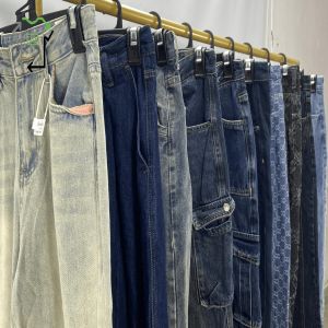 Good Condition Second Hand Jeans Pants Winter Autumn Summer 2nd Hand Jeans