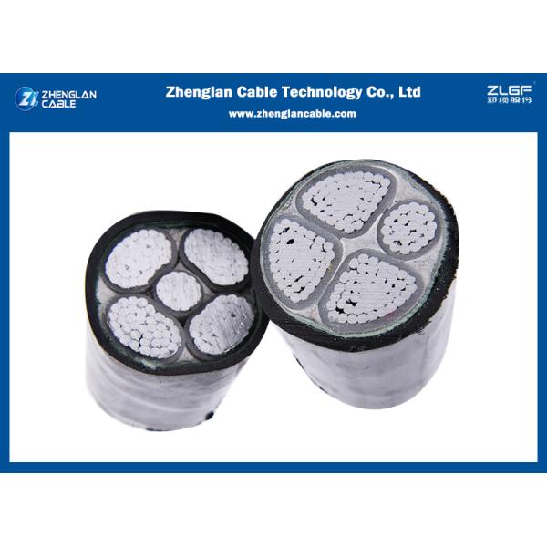 1.1kv NAYY Al-Pvc-Pvc Aluminum LV Low Voltage Power Cable Unarmored 3x50+1x25mm2