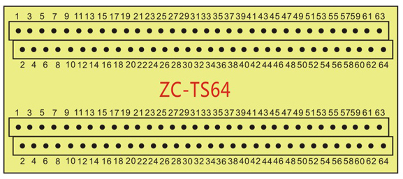 64 ways Wiring Connection Plate Terminal Blocks Distribution Board Din Rail Mount