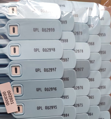 395N Tensile Strength PP Plastic Trailer Seals For Container Security