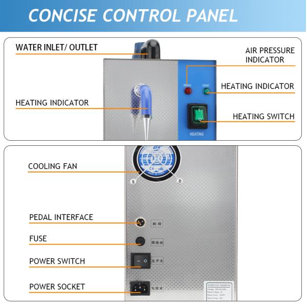 чистка ювелирных изделий 1300W подвергает уборщика механической обработке пара кольца полировщика 2L