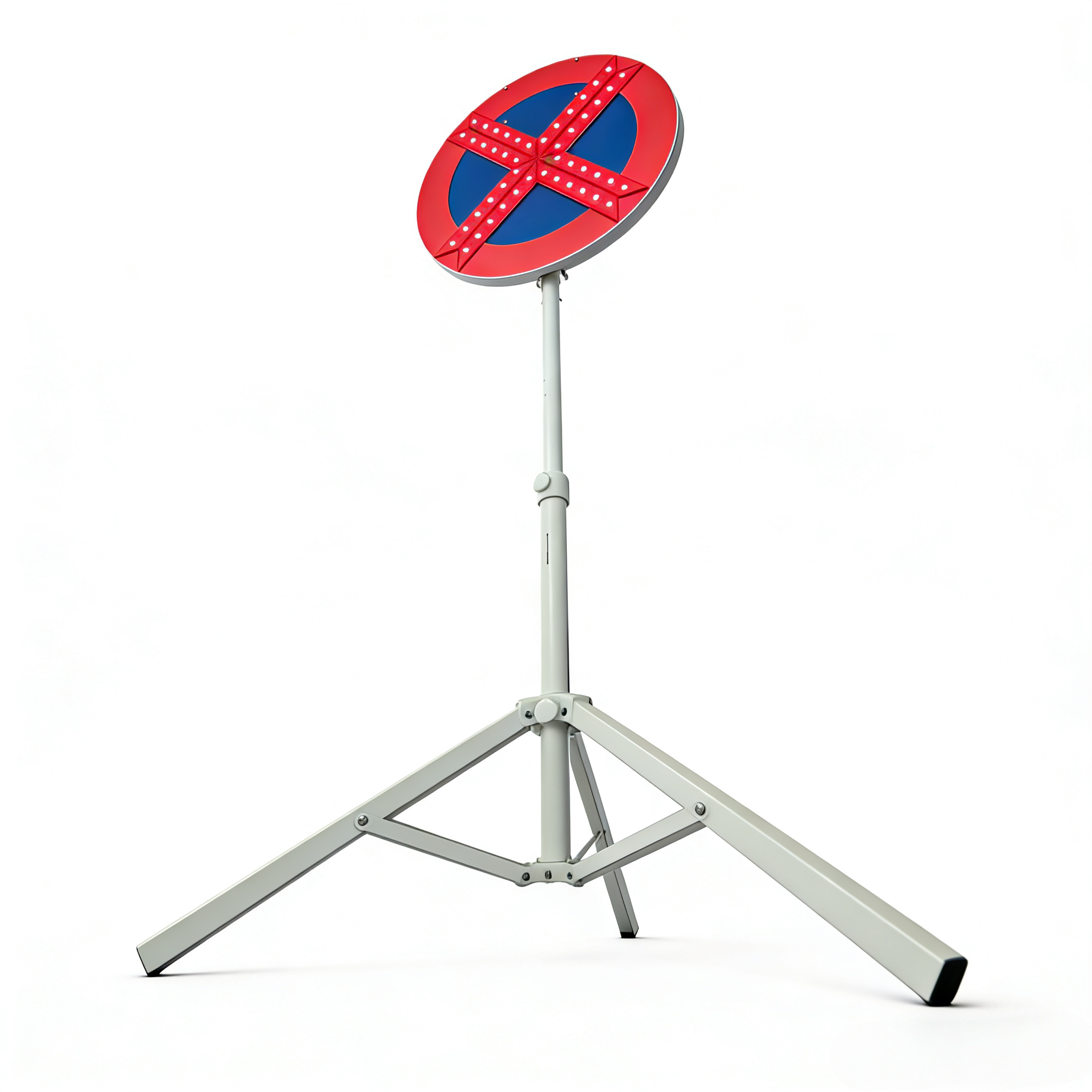 Solar Power Triangle Bracket LED Arrow Board 500mm Diameter