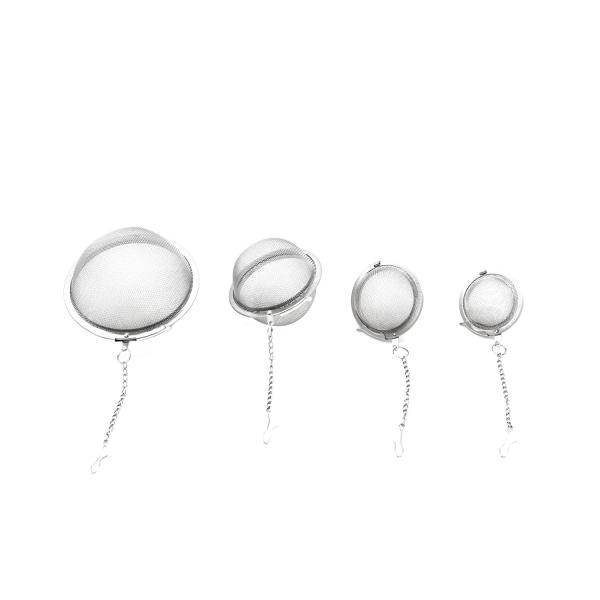 90mm Stainless Steel Tea Ball Strainer Leaky Flavor Treasure 15pcs