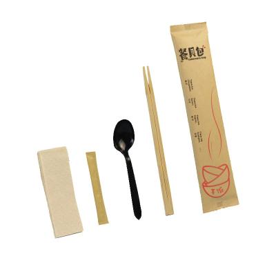 Production Spoon and Chopstick Set Customize Logo Disposable Korean Tableware Utensil
