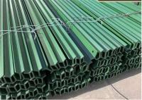 Piquete pintado enorme da estrela do metal da cerca 7ft da exploração agrícola da cor verde