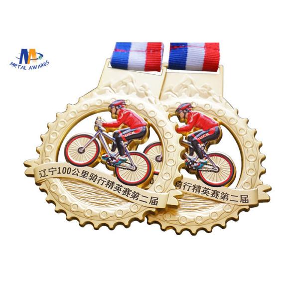 Wheel Shape 70mm 3mm Thickness Cycle Stock Medals