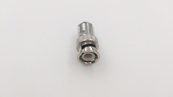 Male Straight 50 Ohm Coax With Bnc Connectors Panel Mounting DC 4GHz Nickel Plated Body
