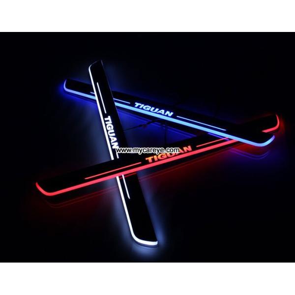 Volkswagen VW Tiguan car Led lights Moving door sill light Welcome Pedal sale