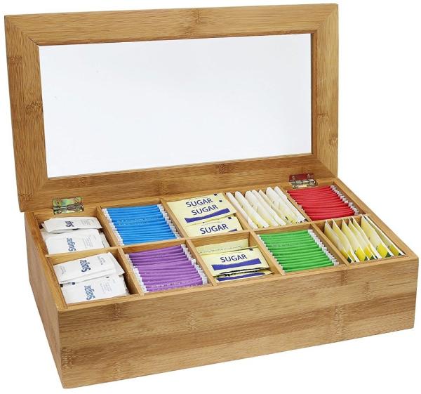 hot sell tea packaging box bamboo box for tea with 10 component for high quality