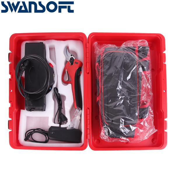 Swansoft Cordless LED 16.8V Electric Pruning Shears Scissors Cut The Branches of a Maximum Diameter of 40mm