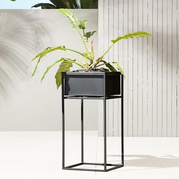 Rectangular Metal Flower Planter Galvanized Steel Garden Planters