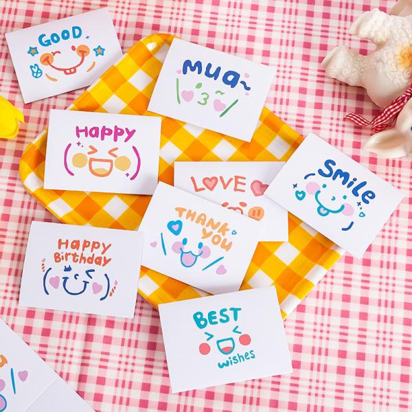 Ins Children'S Day Folded Birthday Holiday Wishes Greeting Card Cute
