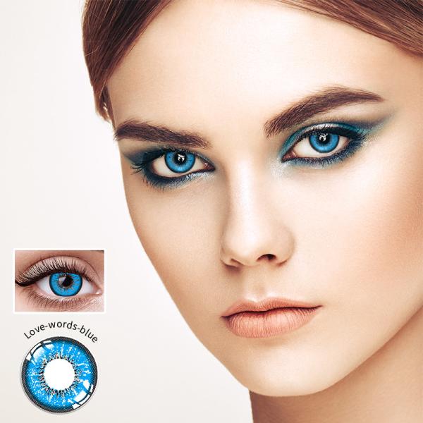 Oem Lime Green Werewolf Contact Lenses 14.5mm For Dark Eyes